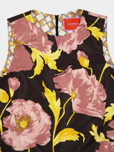 La DoubleJ La Scala Black Floral Feather Top