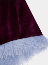 La DoubleJ La Scala Bordeaux Red Velvet Top