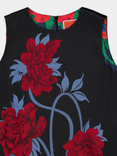 La DoubleJ Peonies Blue Jacquard La Scala Top
