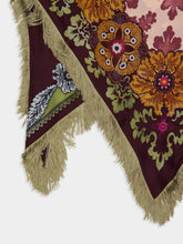 La DoubleJ Bounty Placée Scarf Top in Burgundy Silk Voile