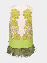 La DoubleJ Swathe Pink Feather Trim La Scala Top