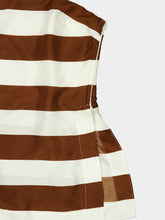 Cult Gaia Large Saddle Stripe Rhett Silk Top