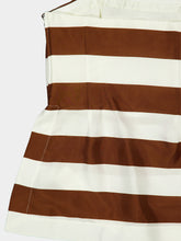 Cult Gaia Large Saddle Stripe Rhett Silk Top
