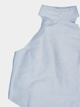 Cult Gaia Coastal Bina Linen Blend Halter Top