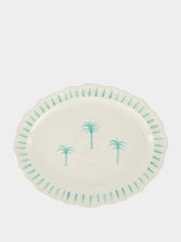 Les Ottomans Ceramic Palm Tropical Platter