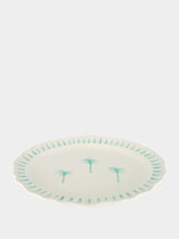 Les Ottomans Ceramic Palm Tropical Platter