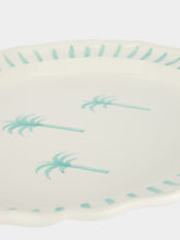 Les Ottomans Ceramic Palm Tropical Platter