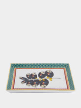 La DoubleJ Parrotstem Forest Green Porcelain Tray