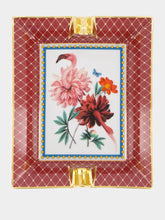 La DoubleJ Birdbloom Bordeaux Porcelain Ashtray