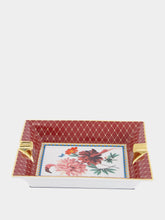 La DoubleJ Birdbloom Bordeaux Porcelain Ashtray