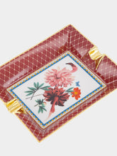 La DoubleJ Birdbloom Bordeaux Porcelain Ashtray