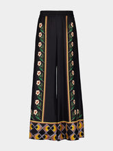 La DoubleJ Palazzo Pants Dazed Placée Black Floral