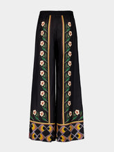 La DoubleJ Palazzo Pants Dazed Placée Black Floral