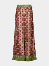 La DoubleJ Eclipse Print Silk Palazzo Trousers