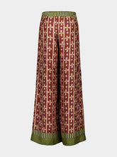 La DoubleJ Eclipse Print Silk Palazzo Trousers