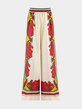 La DoubleJ Floral-Print Palazzo Trousers