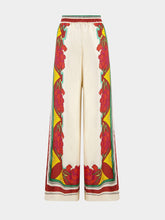 La DoubleJ Floral-Print Palazzo Trousers
