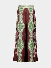 La DoubleJ Portal Placée Brown Silk Twill Palazzo Pants