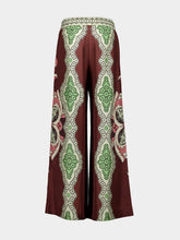 La DoubleJ Portal Placée Brown Silk Twill Palazzo Pants