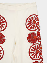 La DoubleJ Medallion Placée Cream Stretch Pants