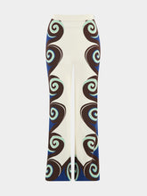 La DoubleJ Stretch Geometric-Print Trousers