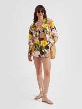 La DoubleJ Big Flowers-Print Cotton Shorts