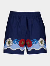 La DoubleJ x Orlebar Brown Whitsun Placée Blue Pull-Up Shorts