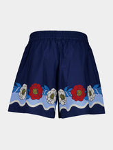 La DoubleJ x Orlebar Brown Whitsun Placée Blue Pull-Up Shorts