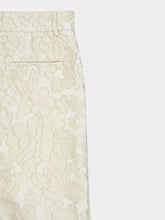 La DoubleJ Cream Peony 24/7 Print Straight-Leg Trousers