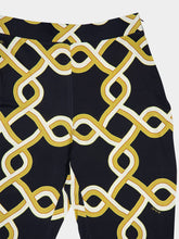 La DoubleJ Black Graphic Print Flared Trousers