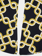 La DoubleJ Black Graphic Print Flared Trousers