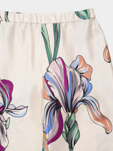La DoubleJ Iris Placee Floral Silk Pajama Trousers