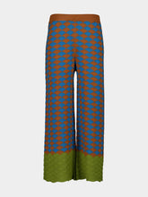 La DoubleJ Multicolour Lounge Print Wool Trousers