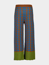 La DoubleJ Multicolour Lounge Print Wool Trousers