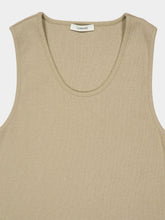 Lemaire Sage Ribbed Cotton Linen Tank Top