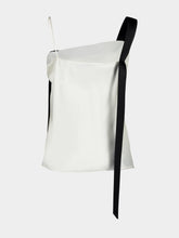 Tom Ford Off-White Silk Camisole with Tuxedo Band