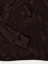 Tom Ford Espresso Peach-Feel Silk Satin Polo