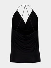 Tom Ford Black Jersey Halterneck Tank Top