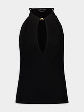 Tom Ford Black Crepe Jersey Halterneck Top