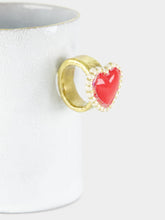 Astier de Villatte Heart Ring Cup