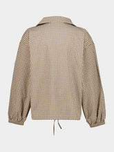 Marni Cement Brown Checked Cotton Poplin Shirt