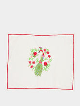 Les Ottomans Tropical peacock napkin and placemat set