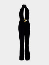 Tom Ford Black Stretch Velvet Jumpsuit