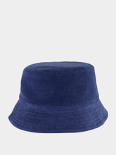 Fedeli Navy Terry Cloth Cloche Cap