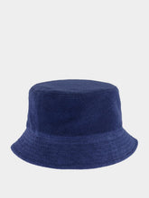 Fedeli Navy Terry Cloth Cloche Cap