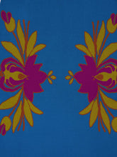 Paula Turner Mykonos Blue Jacquard Skirt with Fringes