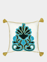 Paula Living Onyx Embroidered White Cushion