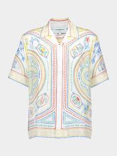 Crayon Vase Silk Twill Cuban Collar Shirt | PDP - Fashion Clinic