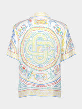 Crayon Vase Silk Twill Cuban Collar Shirt | PDP - Fashion Clinic