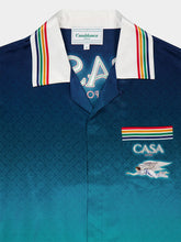 Casablanca La Déesse Du Stade Silk Satin Shirt